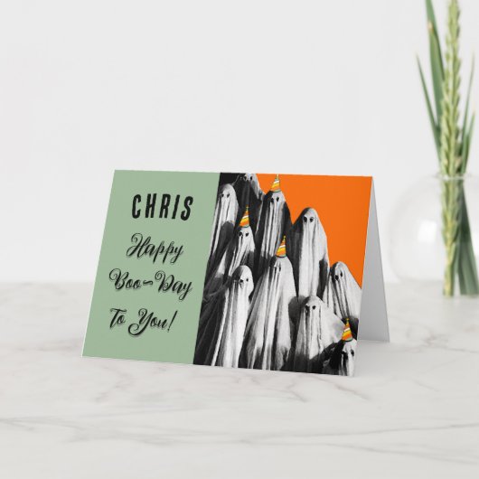 Persoonlijke Halloween Birthday Kaart (Voorkant)