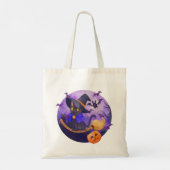 Persoonlijke Halloween-Canvas tas (Achterkant)