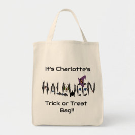 Persoonlijke Halloween-Canvas tas