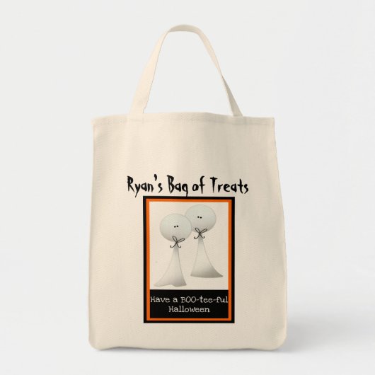 Persoonlijke Halloween-Canvas tas (Voorkant)