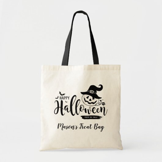 Persoonlijke Halloween-Canvas tas (Voorkant)