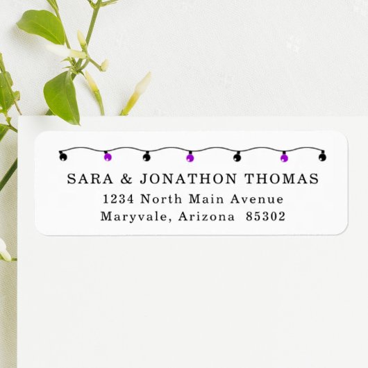 Persoonlijke Halloween-feest retouradreslabels Etiket