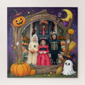 Persoonlijke Halloween-foto Legpuzzel (Verticaal)