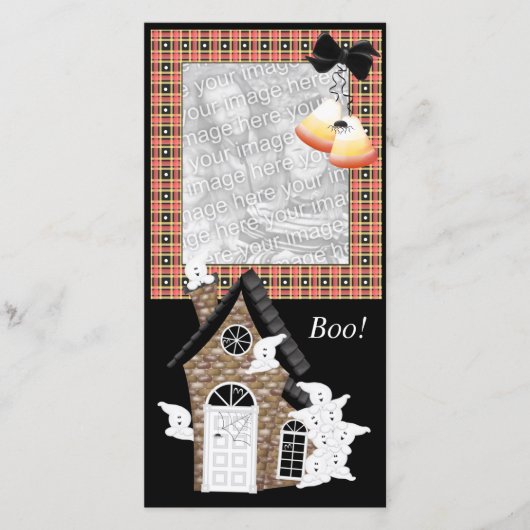 Persoonlijke Halloween-fotokaarten (Voorkant)