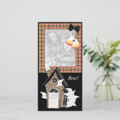 Persoonlijke Halloween-fotokaarten (Staand voorkant)