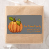 Persoonlijke Halloween-geesten Pompoen Label (Insitu)