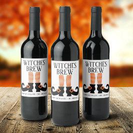 Persoonlijke Halloween Heksenbrouwsel Wijn Etiket