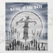 Persoonlijke halloween Horror Creepy-ruggengraat Wijn Etiket (Enkel label)