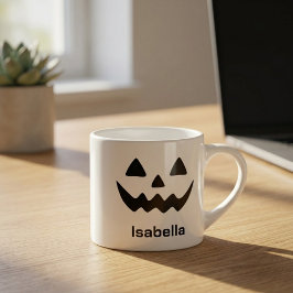 Persoonlijke Halloween Jack O Lantern Pompoen Gezi Espresso Kop