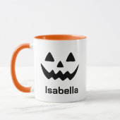 Persoonlijke Halloween Jack O Lantern Pompoen Gezi Mok (Links)