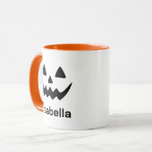 Persoonlijke Halloween Jack O Lantern Pompoen Gezi Mok (Voorkant links)