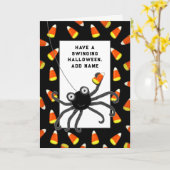 Persoonlijke Halloween Kaart (Gele Bloem)
