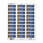 Persoonlijke Halloween Kleine Pompoen Etiket (Full Sheet)