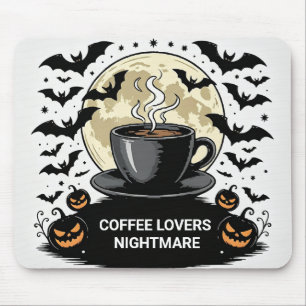 Persoonlijke Halloween Koffie Liefhebber Spoky Bur Muismat