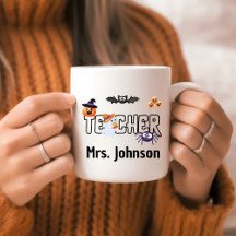 Persoonlijke Halloween-leraar Schattig Cadeau Grap