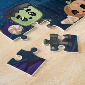 Persoonlijke Halloween Monster Kind Puzzle  Legpuzzel (Zijkant)
