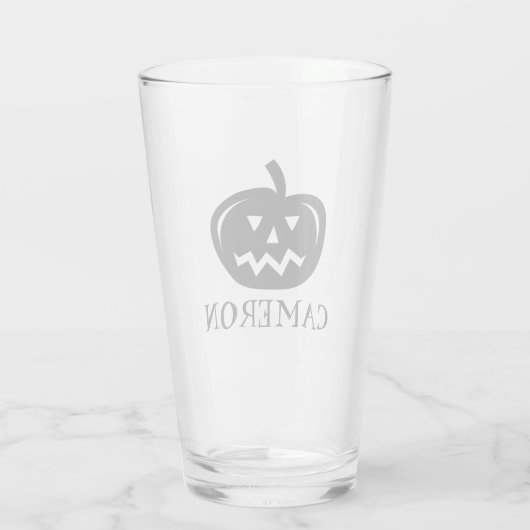 Persoonlijke Halloween-partij drink bril Glas (Achterkant)
