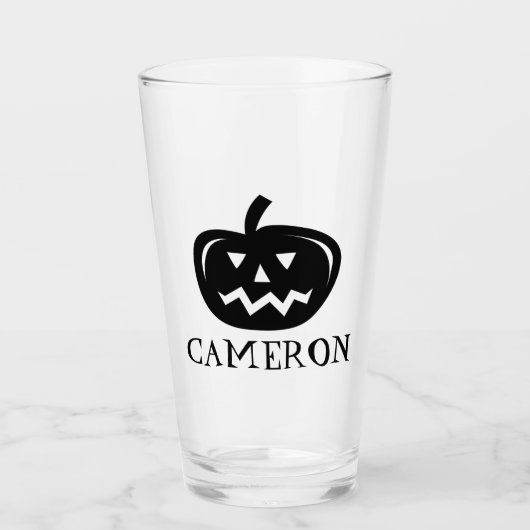Persoonlijke Halloween-partij drink bril Glas (Voorkant)