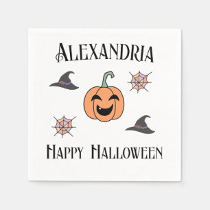 Persoonlijke halloween-partij servet