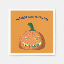 Persoonlijke Halloween Pompoen Boekclub Servet