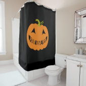 Persoonlijke Halloween Pompoen Douchegordijn (In situ)
