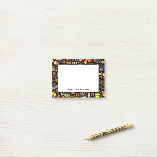 Persoonlijke Halloween Post-it® Notes (Op bureau)