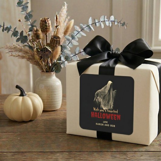 Persoonlijke Halloween sticker cadeautje voor fees