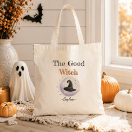 Persoonlijke Halloween-tas – De Goede Heks Tote Bag