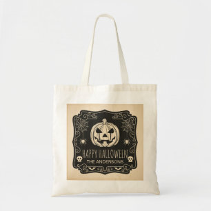 Persoonlijke Halloween-Trick or treat CANVAS TAS