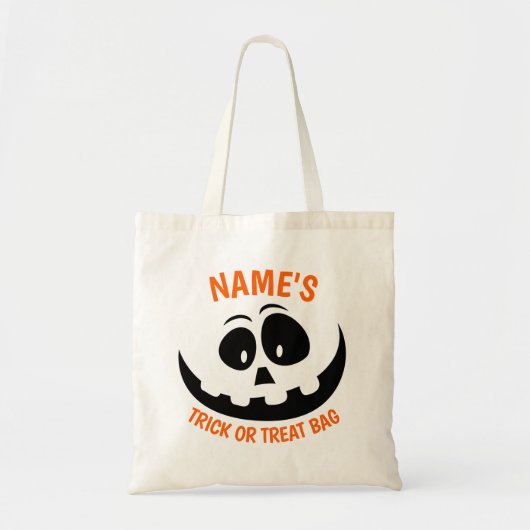 Persoonlijke Halloween-Trick or treat Tote Bag (Voorkant)
