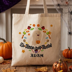 Persoonlijke Halloween-truc- of snoep-tas voor kin Tote Bag