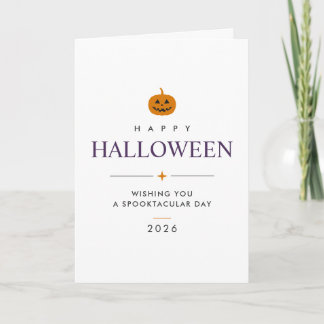 Persoonlijke Halloween Vouw Wenskaart Kaart