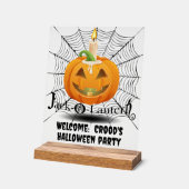 Persoonlijke Halloween Welkom Acryl Bord (Hoek)