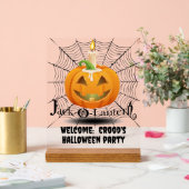 Persoonlijke Halloween Welkom Acryl Bord (Huwelijk)