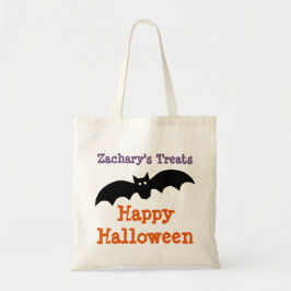 Persoonlijke Halloween Zwarte Vleermuis Zak voor S Tote Bag