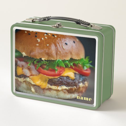 Persoonlijke Hamburger Foto Lunch Box (Voorkant)