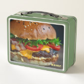 Persoonlijke Hamburger Foto Lunch Box (Achterkant)