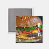 Persoonlijke Hamburger Photo Magnet (Voorkant / Achterkant)