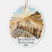 Persoonlijke Hamptons, Aangepaste New York Keramisch Ornament (Links)
