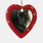 Persoonlijke Hamster Photo Holiday Ornament (Rechts)