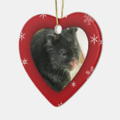 Persoonlijke Hamster Photo Holiday Ornament (Links)