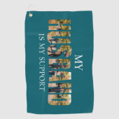 Persoonlijke handdoek met fotocollage van echtgeno (Voorkant)