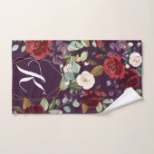 Persoonlijke handdoek Paarse Rozen Gold Geo (Handdoek)