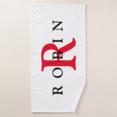 Persoonlijke handdoek voor Initialen (Badhanddoek)