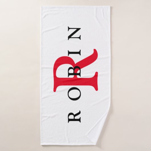 Persoonlijke handdoek voor Initialen (Badhanddoek)