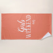 Persoonlijke handdoek voor meidenavondje aan het s (Voorkant)