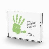 Persoonlijke handdruk voor kinderen met gedicht vo fotoblokken (Rechts)