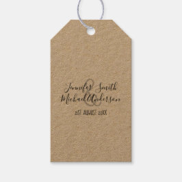 Persoonlijke handgeschreven cadeautags naam datum cadeaulabel