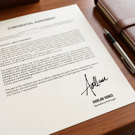 Persoonlijke handgeschreven handtekening | Documen Zelfinktende Stempel
