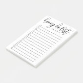 Persoonlijke handgeschreven honing doe lijst post-it® notes (Schuin)